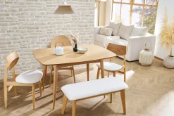 Miliboo Chaise Design-Chaises design en bois foncé et noir (lot de 2) ELION