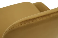 Miliboo Chaise Design-Chaises design en tissu velours bronze et métal noir (lot de 2) HOLO