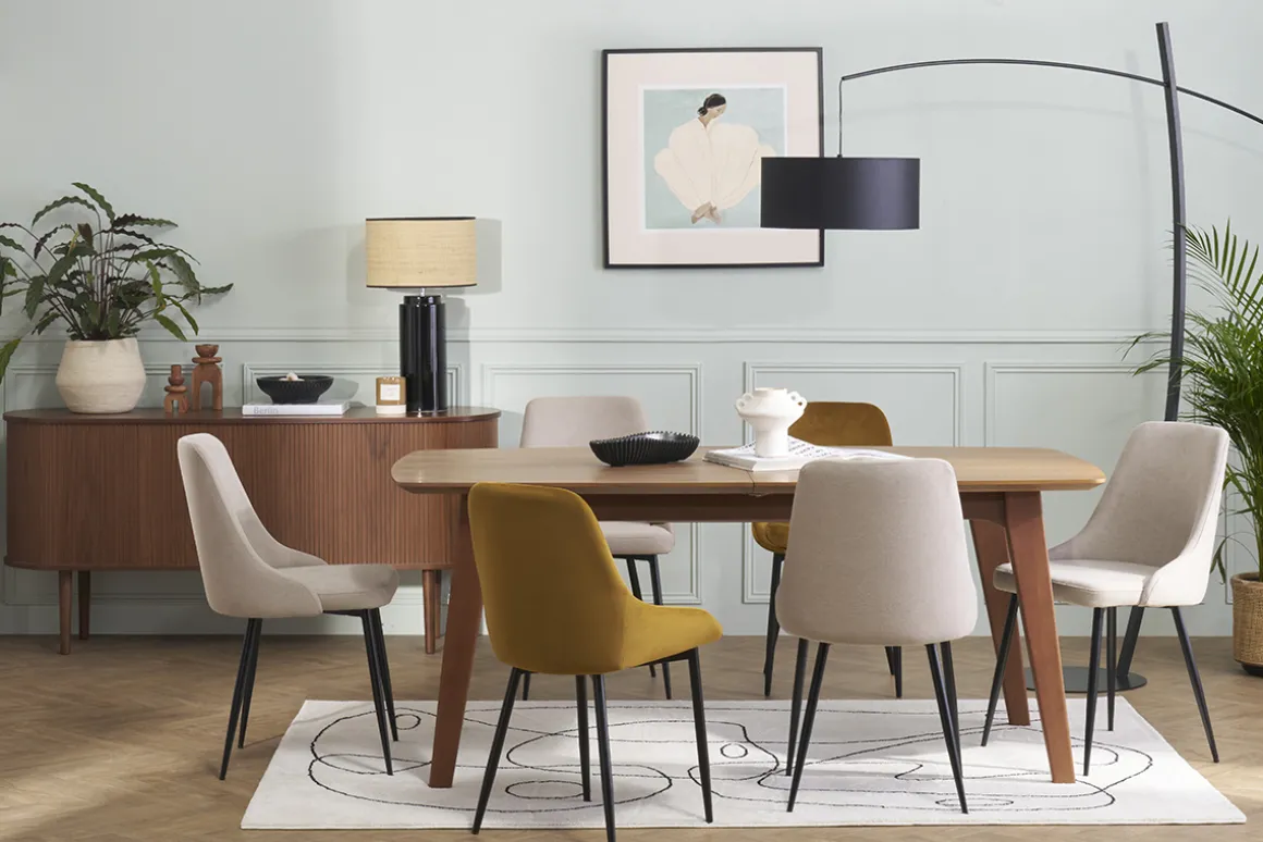 Miliboo Chaise Design-Chaises design en tissu velours bronze et métal noir (lot de 2) HOLO