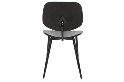 Miliboo Chaise Design|Chaise En Bois-Chaises design noire en bois noir et métal (lot de 2) TOBIAS