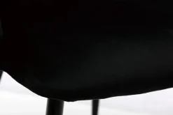 Miliboo Chaise Design-Chaises design noires en tissu velours et métal (lot de 2) VANITY