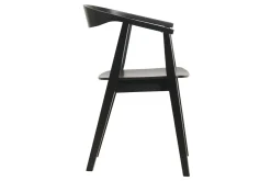 Miliboo Chaise Design-Chaises design noires en bois (lot de 2) BAHIA