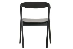 Miliboo Chaise Design-Chaises design noires en bois (lot de 2) BAHIA