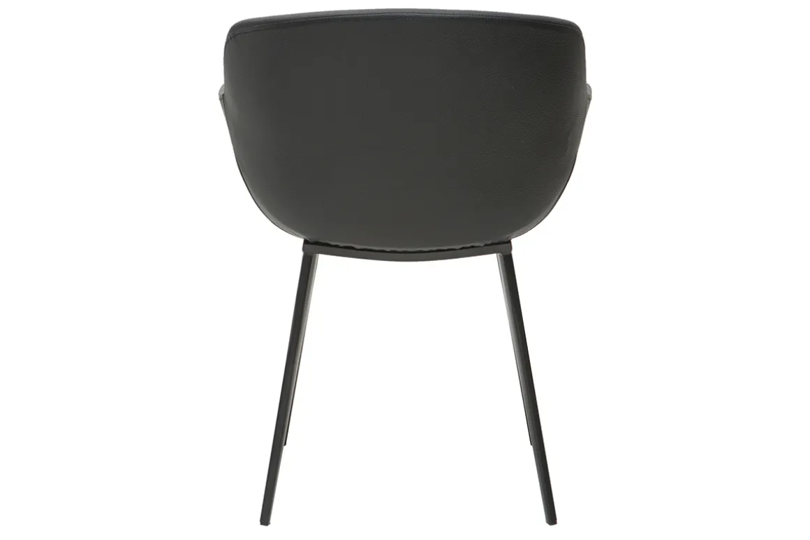 Miliboo Chaise Design-Chaises design noires (lot de 2) NERO