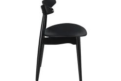 Miliboo Chaise Design|Chaise En Bois-Chaises design noires (lot de 2) WALFORD