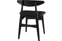 Miliboo Chaise Design|Chaise En Bois-Chaises design noires (lot de 2) WALFORD