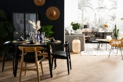 Miliboo Chaise Design|Chaise En Bois-Chaises design noires (lot de 2) WALFORD