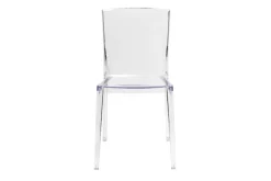 Miliboo Chaise Design|Chaise De Jardin-Chaises design transparentes empilables intérieur - extérieur (lot de 2) ISLAND