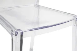 Miliboo Chaise Design|Chaise De Jardin-Chaises design transparentes empilables intérieur - extérieur (lot de 2) ISLAND