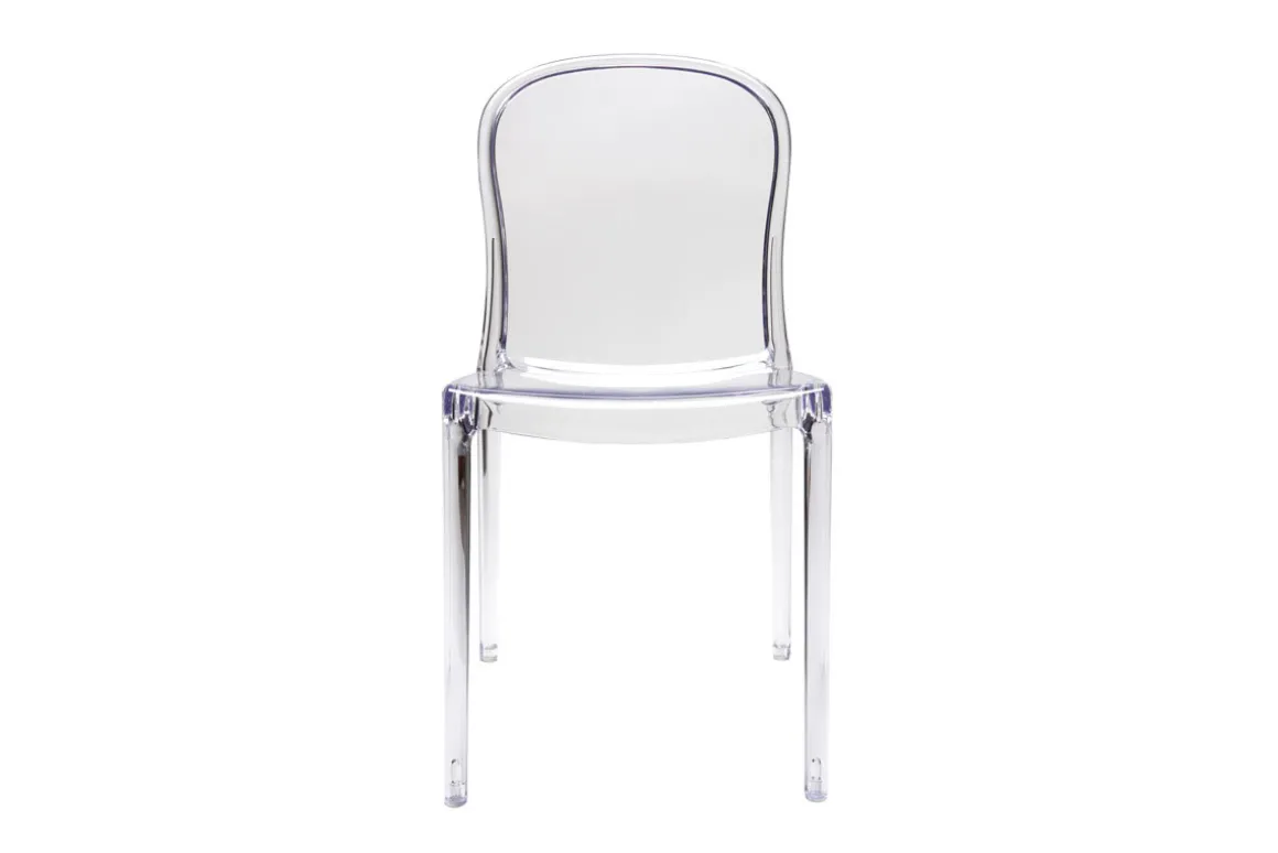 Miliboo Chaise Design-Chaises empilables design transparentes (lot de 2) THALYSSE