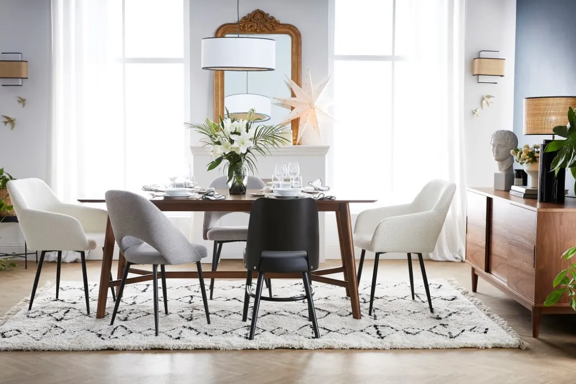 Miliboo Chaise Design-Chaises en polyuréthane noire et métal noir (lot de 2) LAURETTE