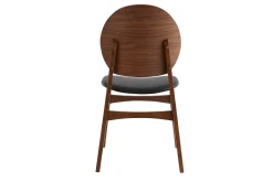 Miliboo Chaise Design|Chaise En Bois-Chaises noires et bois foncé (lot de 2) ELTON