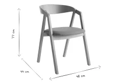 Miliboo Chaise Design|Chaise En Bois-Chaises scandinaves empilables en bois clair chêne et tissu effet laine bouclée blanc cassé (lot de 2) LOVA