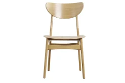 Miliboo Chaise Design-Chaises scandinaves en bois clair chêne massif (lot de 2) MAYA