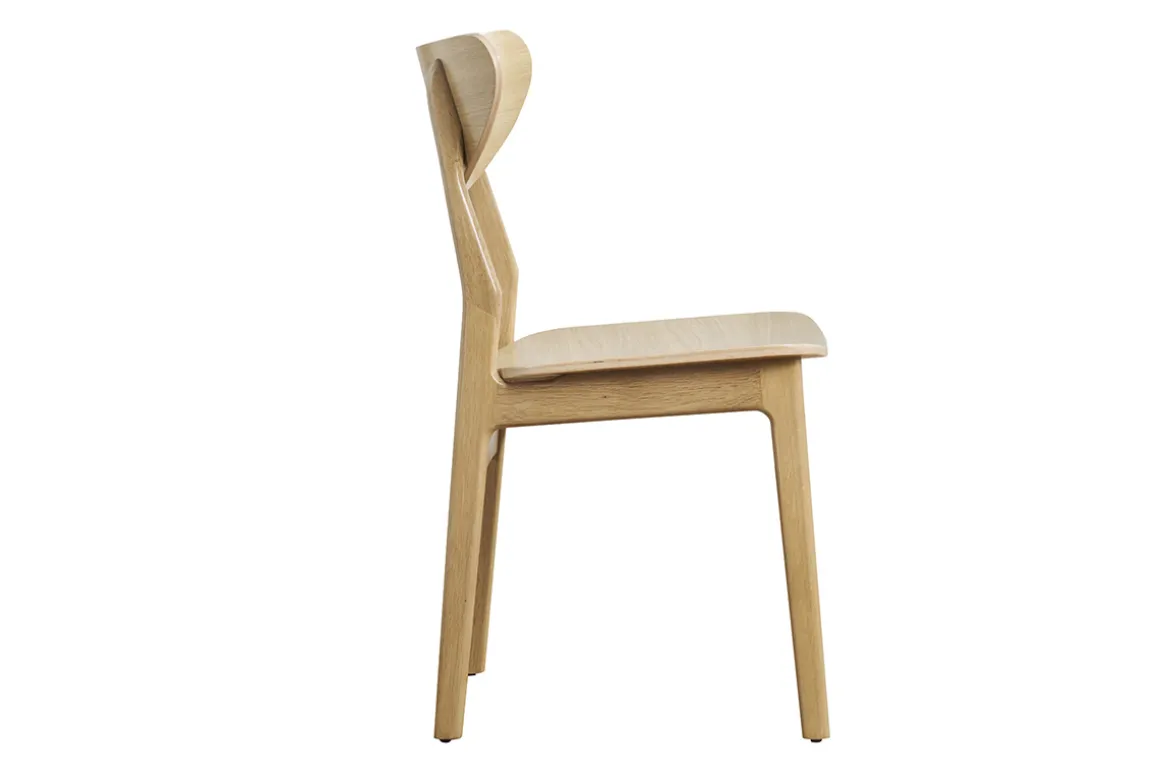 Miliboo Chaise Design-Chaises scandinaves en bois clair chêne massif (lot de 2) MAYA
