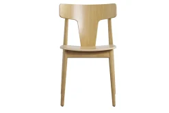 Miliboo Chaise Design-Chaises scandinaves en bois clair chêne massif (lot de 2) LOUISA