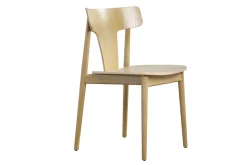 Miliboo Chaise Design-Chaises scandinaves en bois clair chêne massif (lot de 2) LOUISA