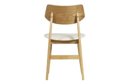 Miliboo Chaise Design-Chaises scandinaves en bois clair et blanc (lot de 2) ELION