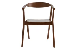 Miliboo Chaise Design|Chaise En Bois-Chaises scandinaves en bois foncé (lot de 2) BAHIA