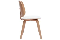 Miliboo Chaise Design|Chaise En Bois-Chaises scandinaves en bois clair et blanc (lot de 2) BECK