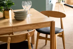 Miliboo Chaise Design|Chaise En Bois-Chaises scandinaves en bois clair et noir (lot de 2) WALFORD