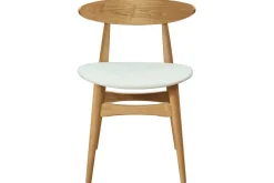 Miliboo Chaise Design|Chaise En Bois-Chaises scandinaves en bois clair et blanc (lot de 2) WALFORD