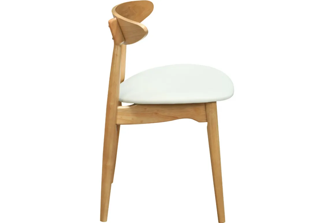 Miliboo Chaise Design|Chaise En Bois-Chaises scandinaves en bois clair et blanc (lot de 2) WALFORD