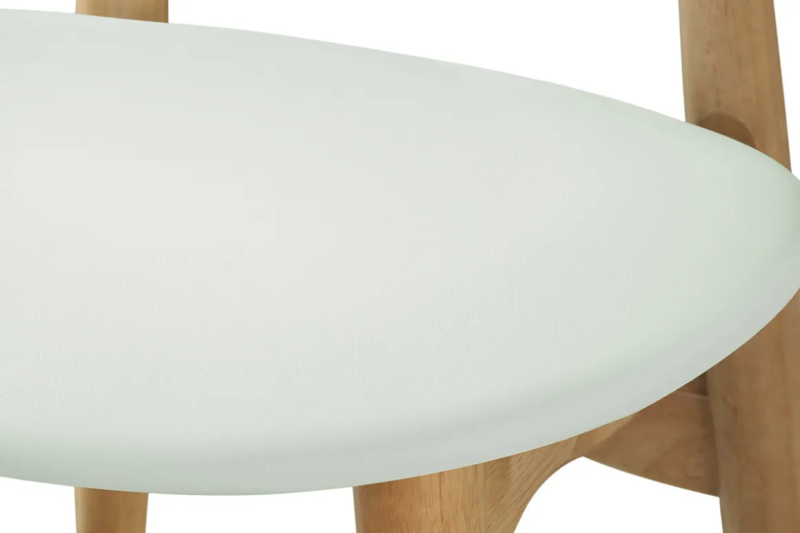 Miliboo Chaise Design|Chaise En Bois-Chaises scandinaves en bois clair et blanc (lot de 2) WALFORD