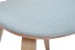 Miliboo Chaise Design|Chaise En Bois-Chaises scandinaves en bois clair et tissu gris clair (lot de 2) BECK