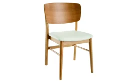 Miliboo Chaise Design|Chaise En Bois-Chaises scandinaves en bois clair et blanc (lot de 2) SHELDON