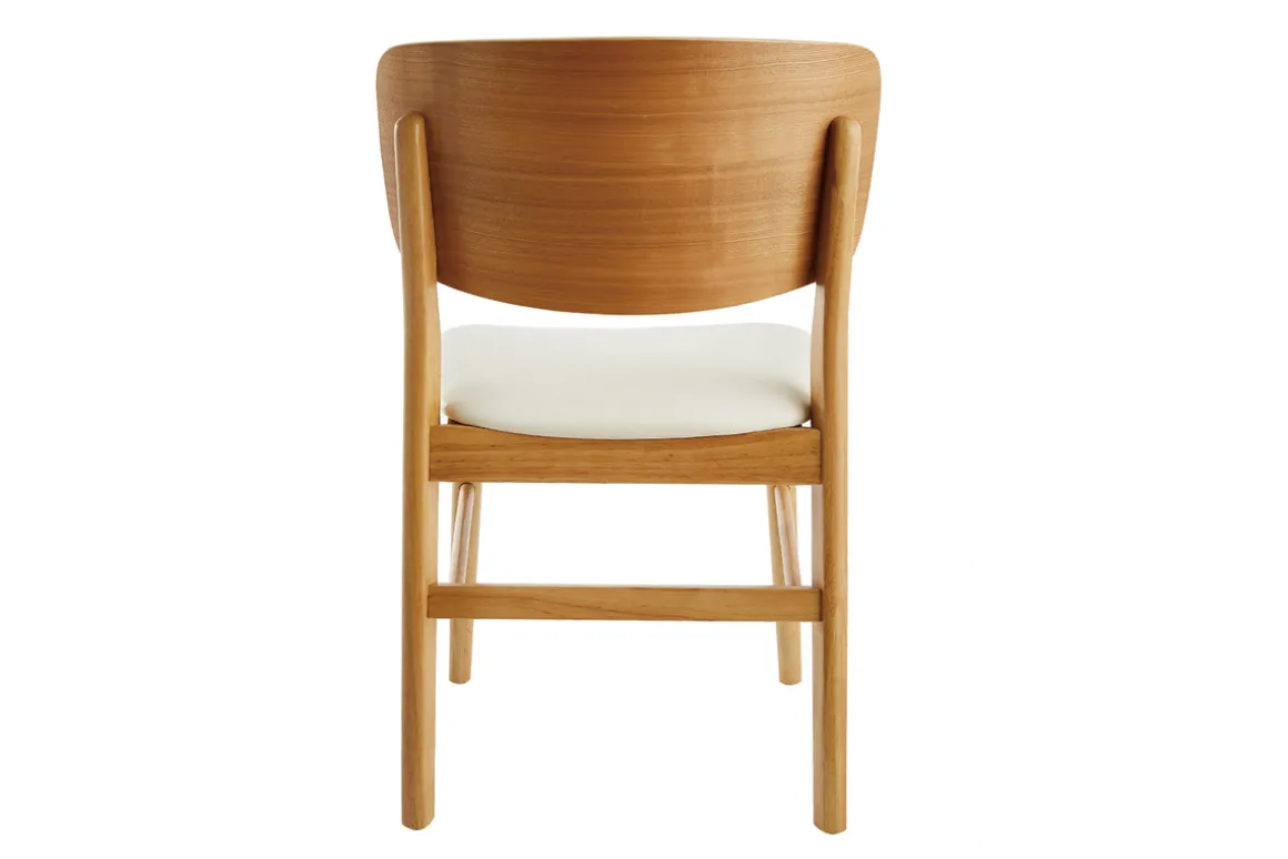 Miliboo Chaise Design|Chaise En Bois-Chaises scandinaves en bois clair et blanc (lot de 2) SHELDON