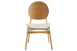 Miliboo Chaise Design|Chaise En Bois-Chaises scandinaves en bois clair et blanc (lot de 2) ELTON