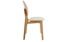 Miliboo Chaise Design|Chaise En Bois-Chaises scandinaves en bois clair et blanc (lot de 2) ELTON
