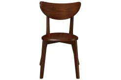 Miliboo Chaise Design|Chaise En Bois-Chaises scandinaves en bois foncé noyer (lot de 2) LEENA