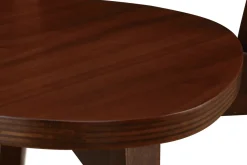 Miliboo Chaise Design|Chaise En Bois-Chaises scandinaves en bois foncé noyer (lot de 2) LEENA