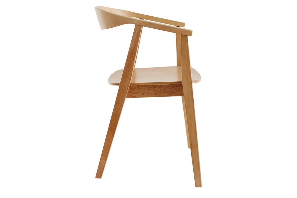 Miliboo Chaise Design|Chaise En Bois-Chaises scandinaves en bois clair massif (lot de 2) BAHIA