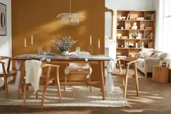 Miliboo Chaise Design|Chaise En Bois-Chaises scandinaves en bois clair massif (lot de 2) BAHIA