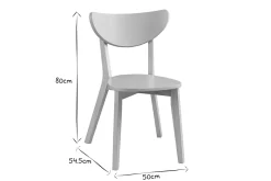 Miliboo Chaise Design|Chaise En Bois-Chaises scandinaves gris et bois clair (lot de 2) LEENA