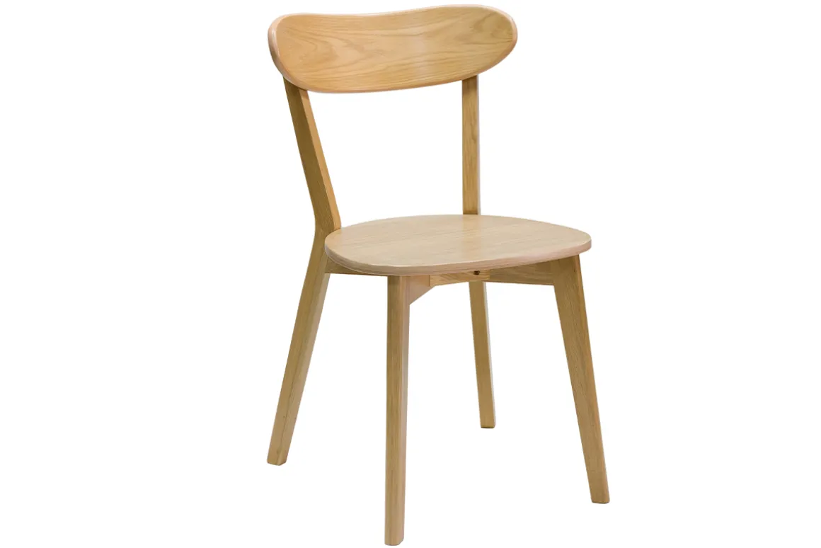 Miliboo Chaise Design|Chaise En Bois-Chaises vintage bois clair chêne (lot de 2) DOVE