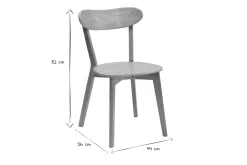 Miliboo Chaise Design|Chaise En Bois-Chaises vintage bois clair chêne (lot de 2) DOVE