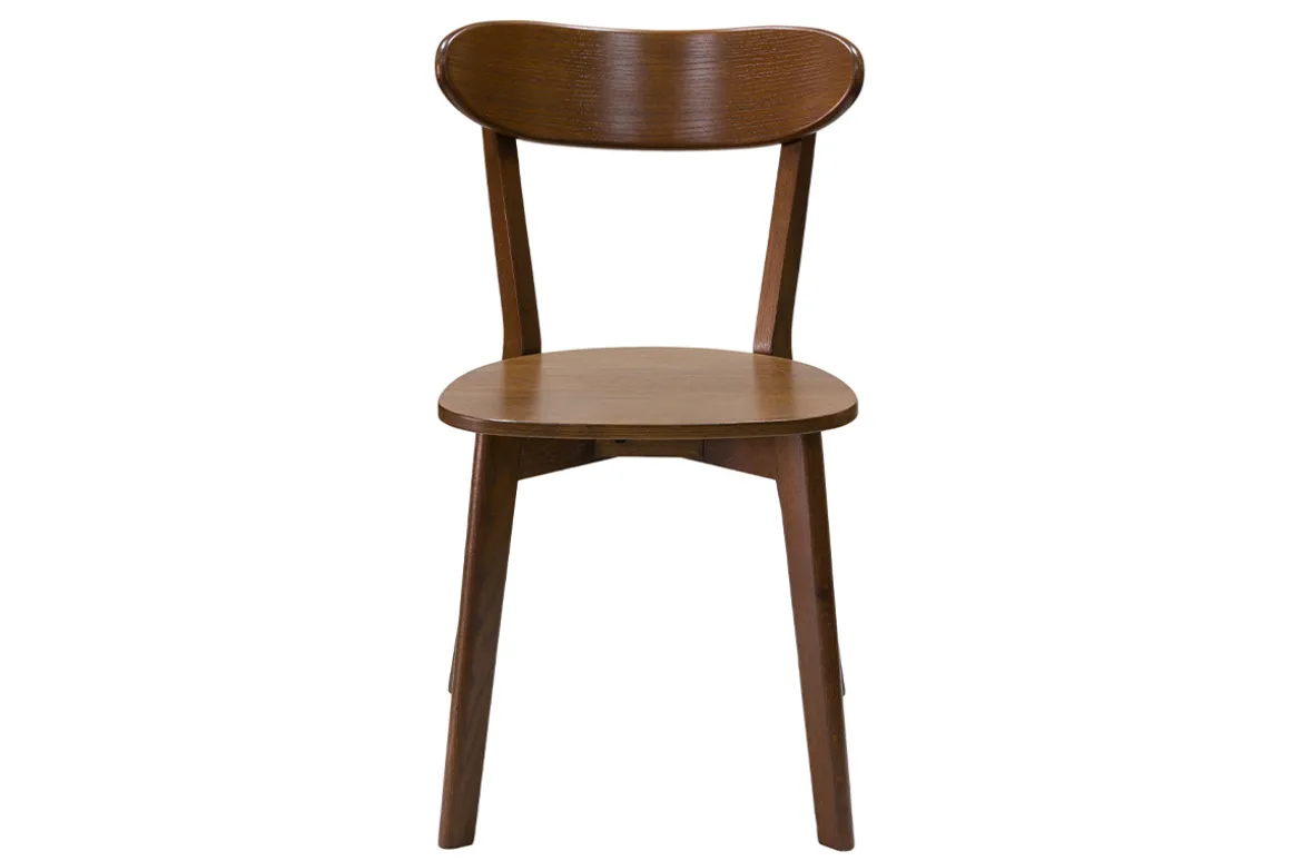 Miliboo Chaise Design|Chaise En Bois-Chaises vintage bois foncé (lot de 2) DOVE