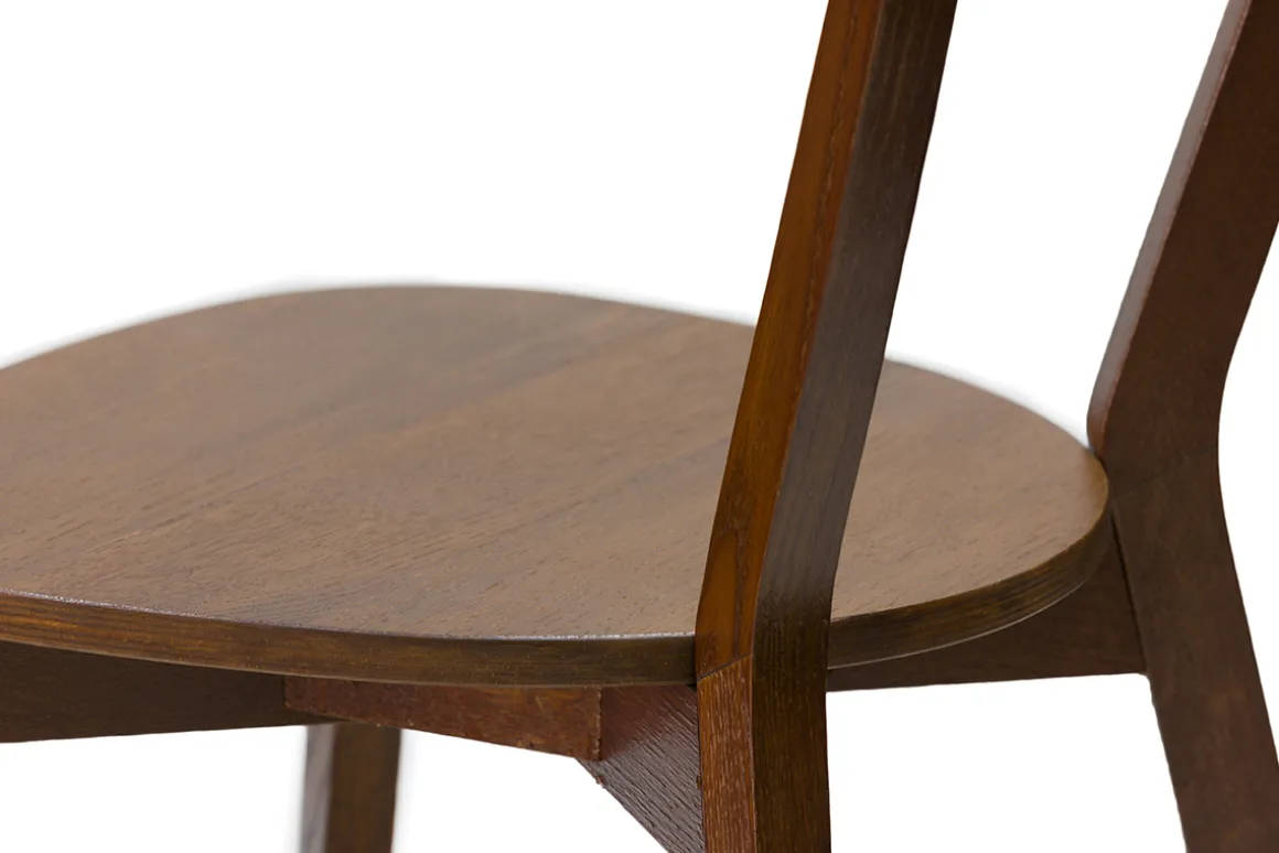 Miliboo Chaise Design|Chaise En Bois-Chaises vintage bois foncé (lot de 2) DOVE