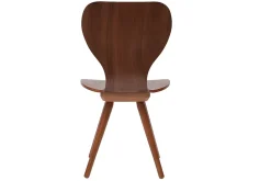 Miliboo Chaise Design|Chaise En Bois-Chaises vintage bois foncé noyer (lot de 2) NORDECO