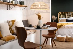 Miliboo Chaise Design|Chaise En Bois-Chaises vintage bois foncé noyer (lot de 2) NORDECO