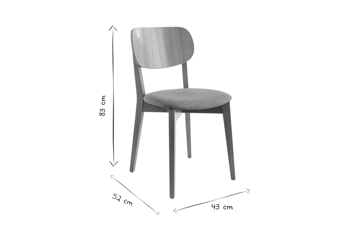 Miliboo Chaise Design-Chaises vintage en bois clair chêne et tissu effet velours vert céladon (lot de 2) LUCIA