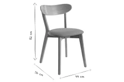 Miliboo Chaise Design|Chaise En Bois-Chaises vintage en bois clair chêne et blanc (lot de 2) DOVE