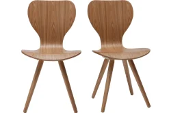 Miliboo Chaise Design|Chaise En Bois-Chaises vintage en bois clair (lot de 2) NORDECO