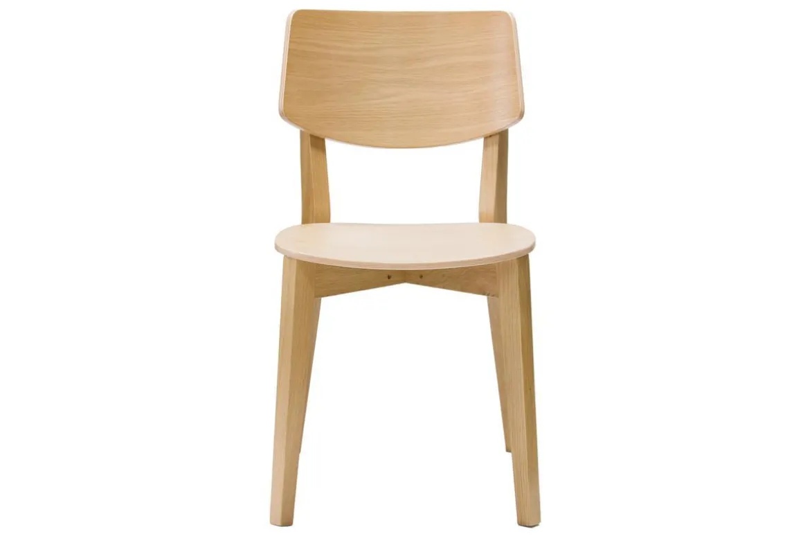 Miliboo Chaise Design|Chaise En Bois-Chaises vintage en bois clair chêne (lot de 2) AVEA