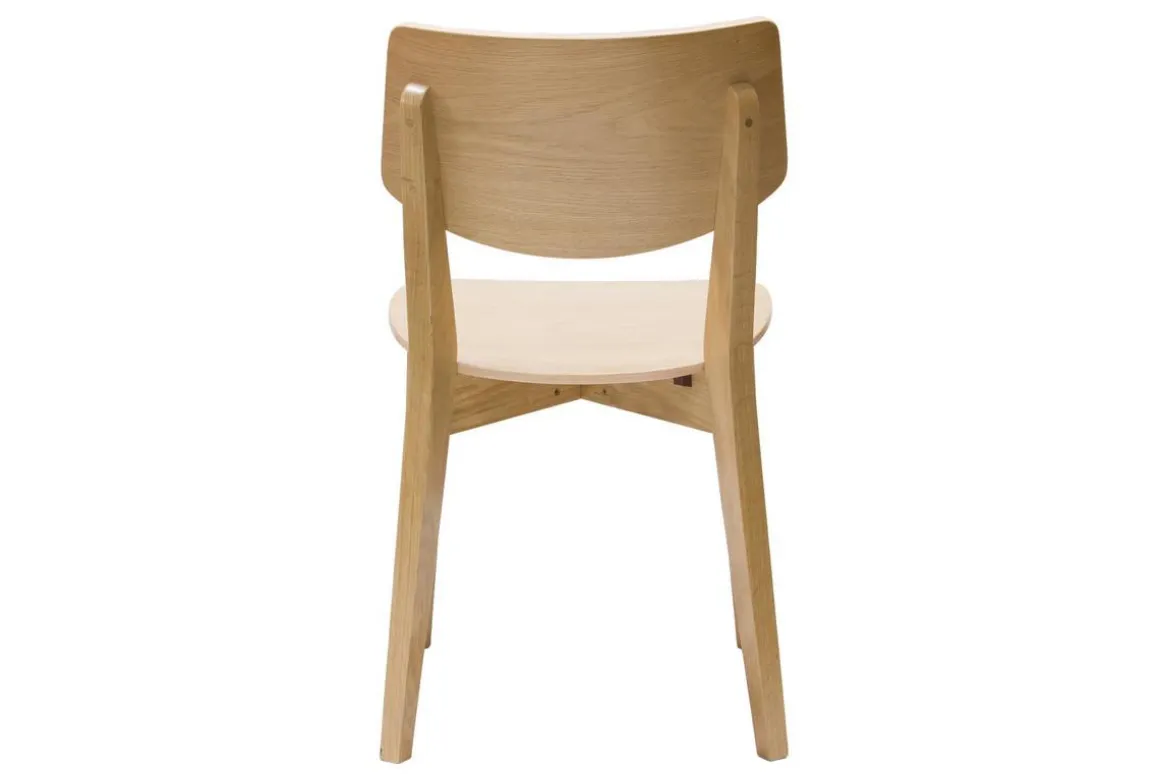 Miliboo Chaise Design|Chaise En Bois-Chaises vintage en bois clair chêne (lot de 2) AVEA