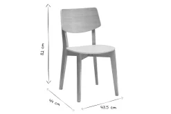 Miliboo Chaise Design|Chaise En Bois-Chaises vintage en bois clair chêne (lot de 2) AVEA